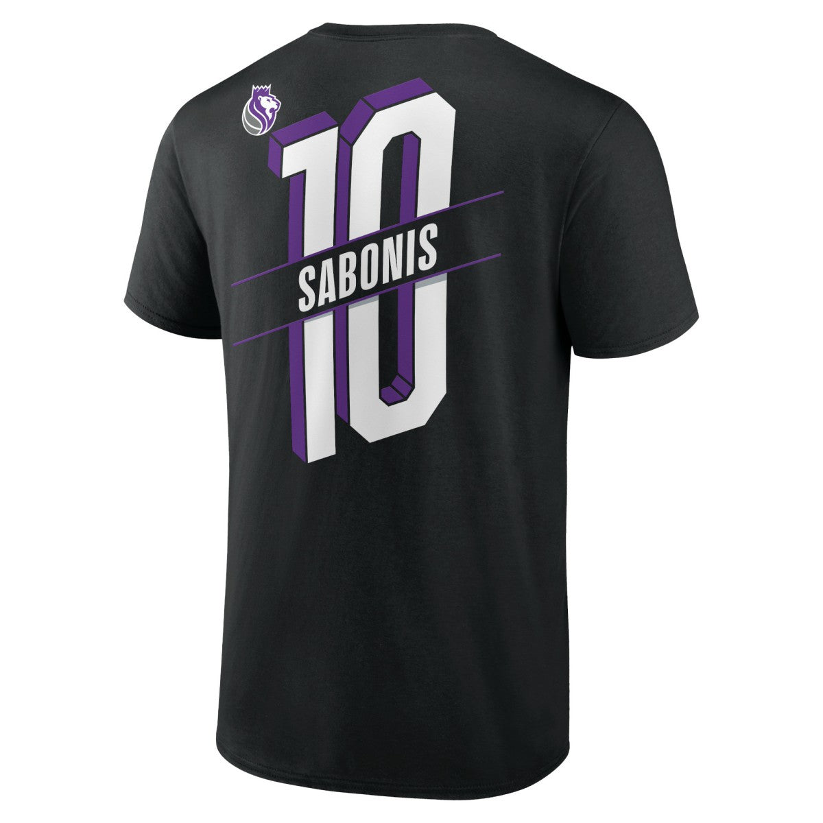 Black Domantas Sabonis Sacramento Kings Full-Court Press Name & Number T-Shirt | NBA