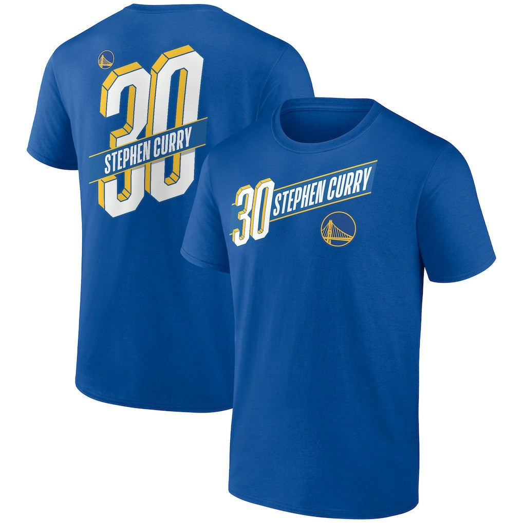 Royal Stephen Curry Golden State Warriors Full-Court Press Name & Number T-Shirt sale | NBA
