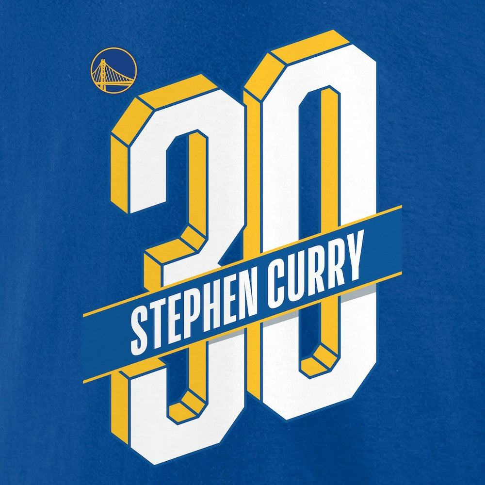 Royal Stephen Curry Golden State Warriors Full-Court Press Name & Number T-Shirt sale | NBA