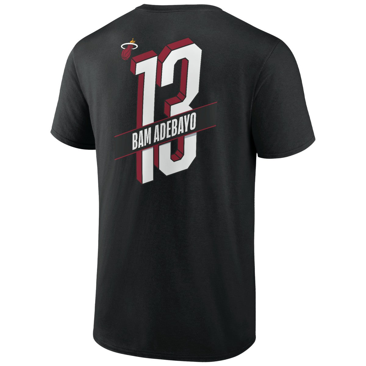 Black Bam Adebayo Miami Heat Full-Court Press Name & Number T-Shirt | NBA