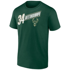 Green Giannis Antetokounmpo Milwaukee Bucks Full-Court Press Name & Number T-Shirt | NBA