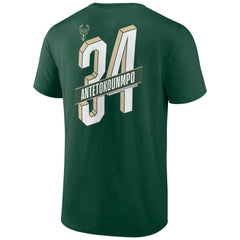 Green Giannis Antetokounmpo Milwaukee Bucks Full-Court Press Name & Number T-Shirt | NBA
