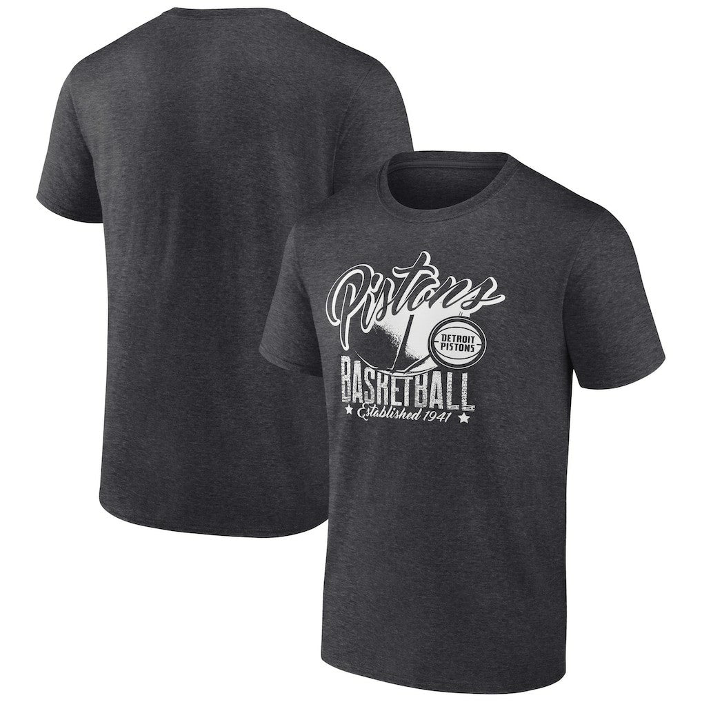 Charcoal Detroit Pistons Winner T-Shirt sale | NBA