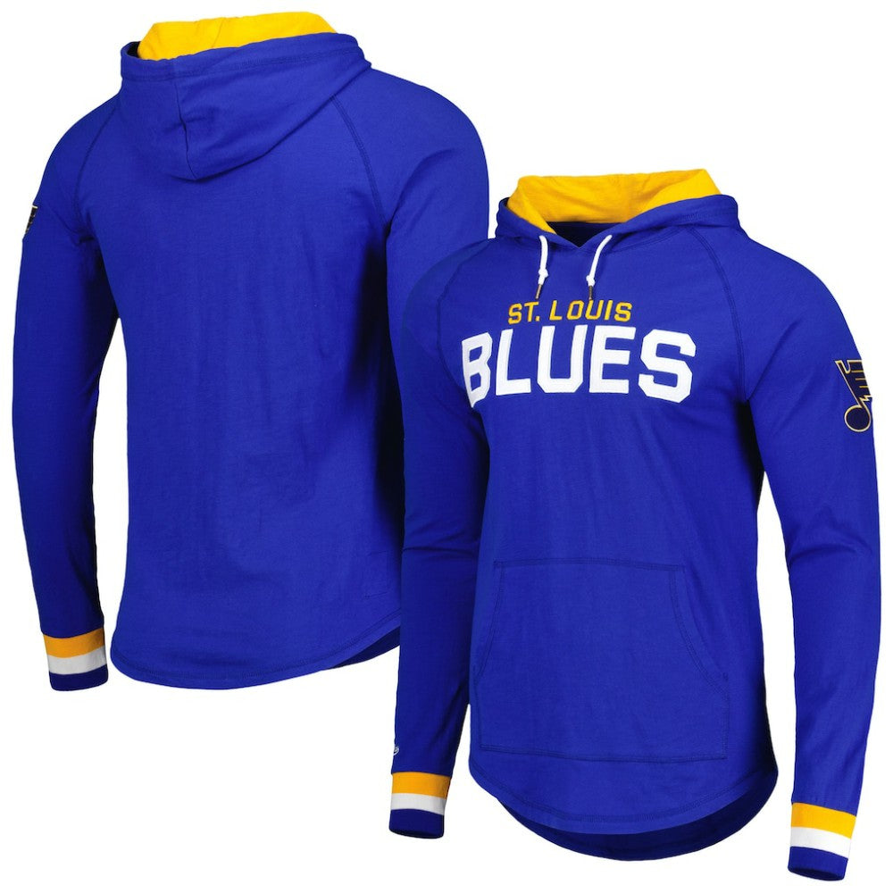 St. Louis Blues Mitchell & Ness Legendary Slub Hoodie Long Sleeve T-Shirt -  NHL T-shirts