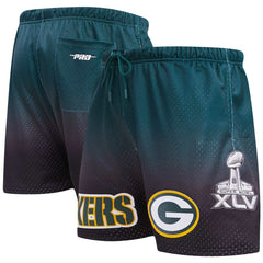 Green Bay Packers Pro Standard Ombre Mesh Shorts | NFL Outlet