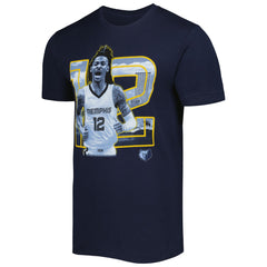 Navy Ja Morant Memphis Grizzlies Stadium Essentials Unisex Player Skyline T-Shirt | NBA