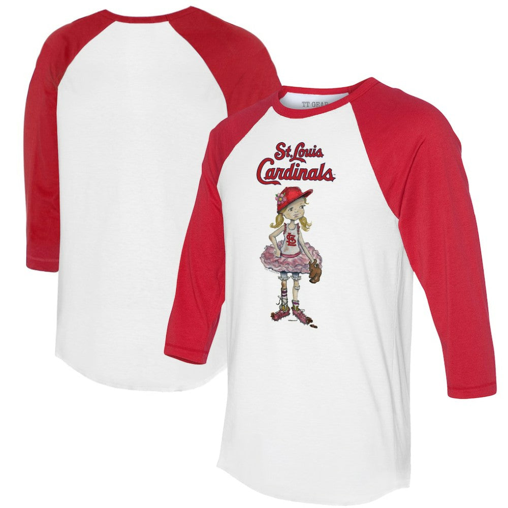 St. Louis Cardinals Tiny Turnip Women's Babes 3/4-Sleeve Raglan T-Shirt - MLB T-shirts