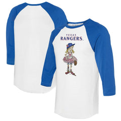 Texas Rangers Tiny Turnip Women's Babes 3/4-Sleeve Raglan T-Shirt - MLB T-shirts