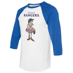 Texas Rangers Tiny Turnip Women's Babes 3/4-Sleeve Raglan T-Shirt - MLB T-shirts