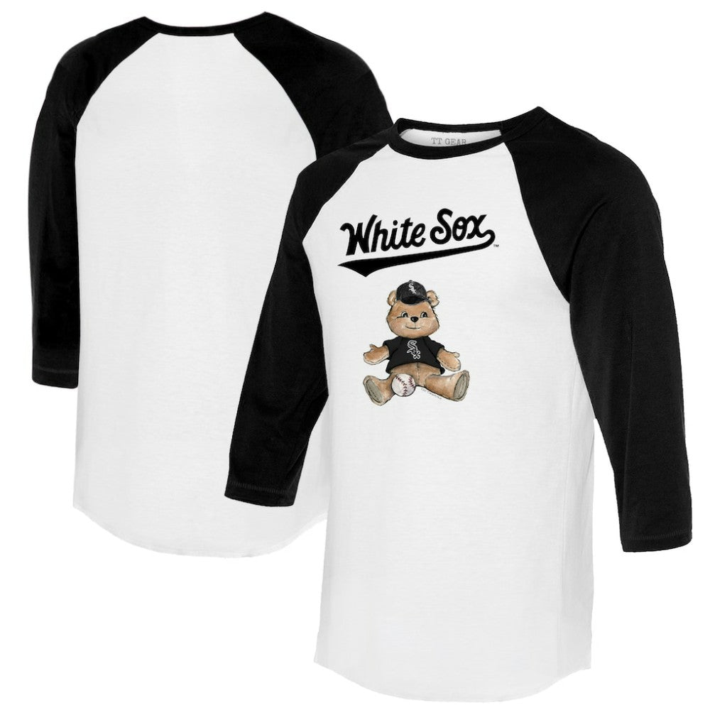 Chicago White Sox Tiny Turnip Women's Teddy Boy 3/4-Sleeve Raglan T-Shirt - MLB T-shirts