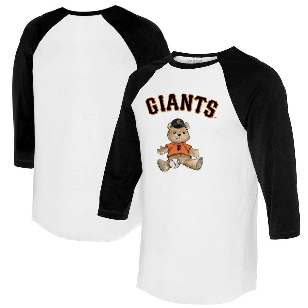 San Francisco Giants Tiny Turnip Women's Teddy Boy 3/4-Sleeve Raglan T-Shirt - MLB T-shirts
