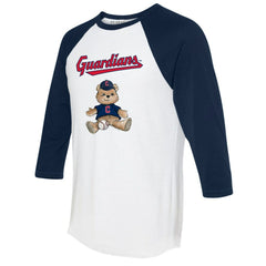 Cleveland Guardians Tiny Turnip Women's Teddy Boy 3/4-Sleeve Raglan T-Shirt - MLB T-shirts