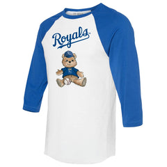 Kansas City Royals Tiny Turnip Women's Teddy Boy 3/4-Sleeve Raglan T-Shirt - MLB T-shirts
