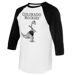 Colorado Rockies Tiny Turnip Women's Bronto 3/4-Sleeve Raglan T-Shirt - MLB T-shirts