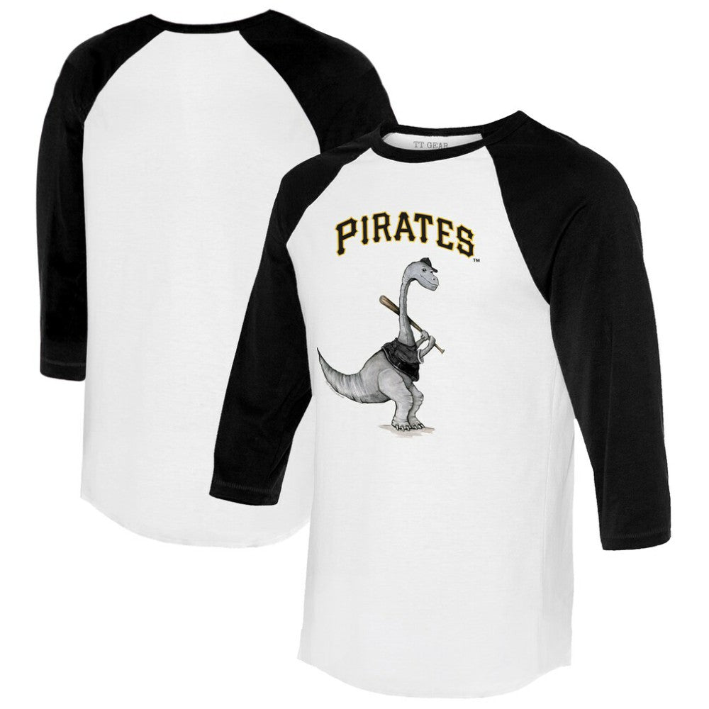 Pittsburgh Pirates Tiny Turnip Women's Bronto 3/4-Sleeve Raglan T-Shirt - MLB T-shirts