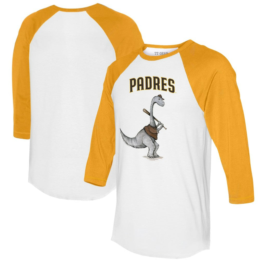 San Diego Padres Tiny Turnip Women's Bronto 3/4-Sleeve Raglan T-Shirt - MLB T-shirts