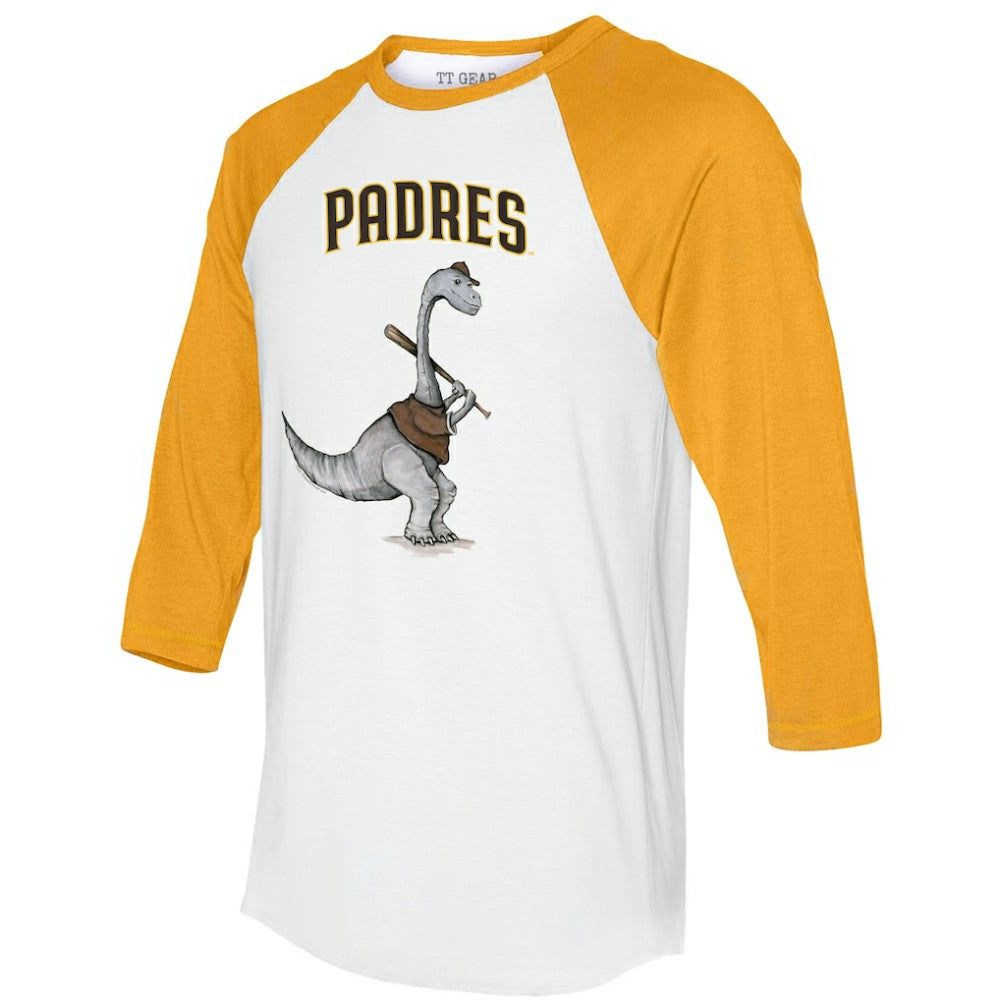 San Diego Padres Tiny Turnip Women's Bronto 3/4-Sleeve Raglan T-Shirt - MLB T-shirts