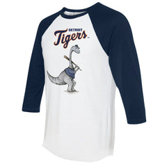 Detroit Tigers Tiny Turnip Women's Bronto 3/4-Sleeve Raglan T-Shirt - MLB T-shirts