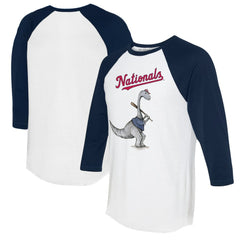 Washington Nationals Tiny Turnip Women's Bronto 3/4-Sleeve Raglan T-Shirt - MLB T-shirts