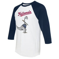 Washington Nationals Tiny Turnip Women's Bronto 3/4-Sleeve Raglan T-Shirt - MLB T-shirts