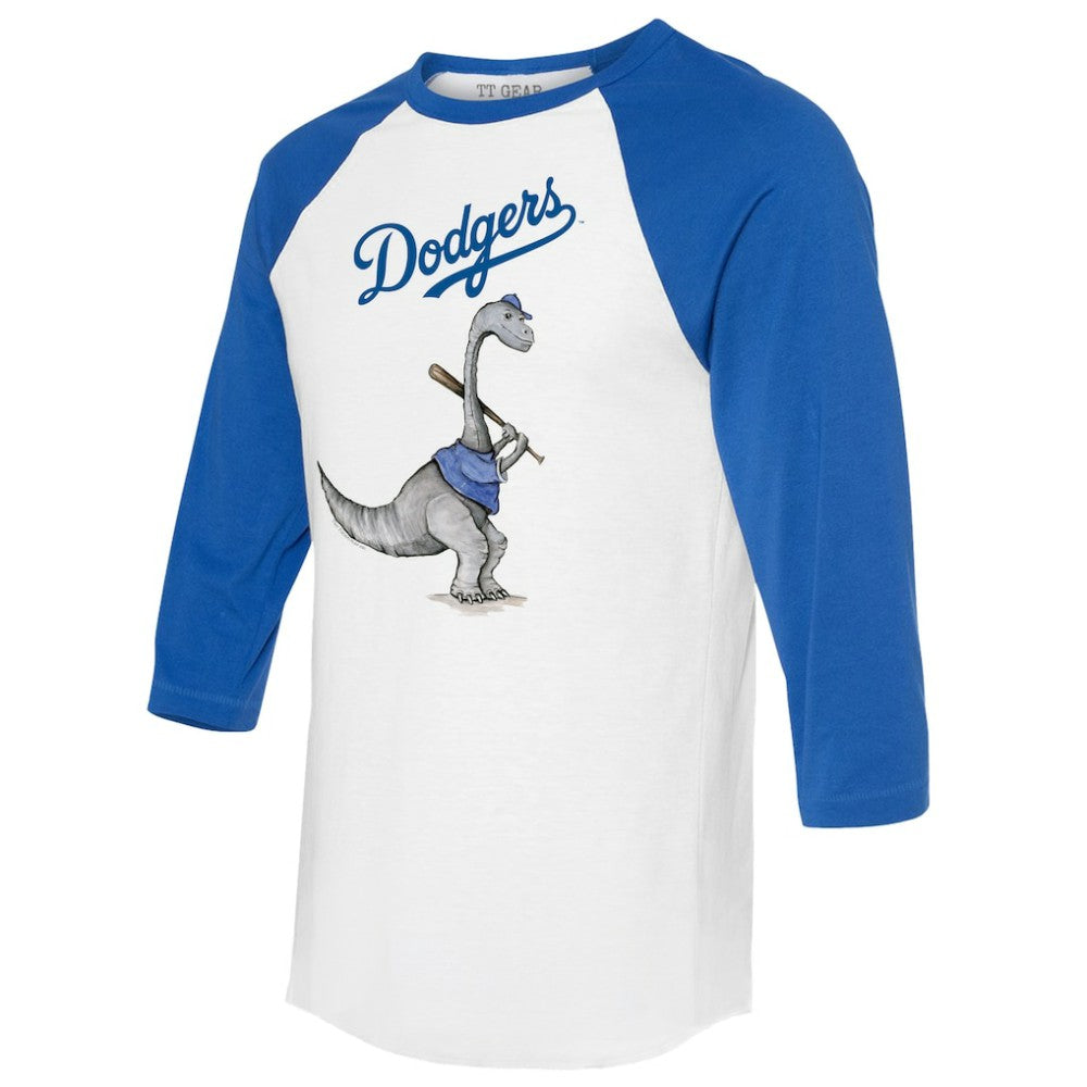 Los Angeles Dodgers Tiny Turnip Women's Bronto 3/4-Sleeve Raglan T-Shirt - MLB T-shirts