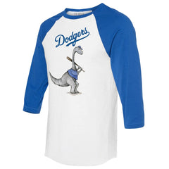 Los Angeles Dodgers Tiny Turnip Women's Bronto 3/4-Sleeve Raglan T-Shirt - MLB T-shirts