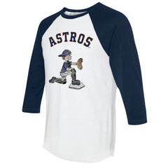 Houston Astros Tiny Turnip Women's Caleb 3/4-Sleeve Raglan T-Shirt - MLB T-shirts
