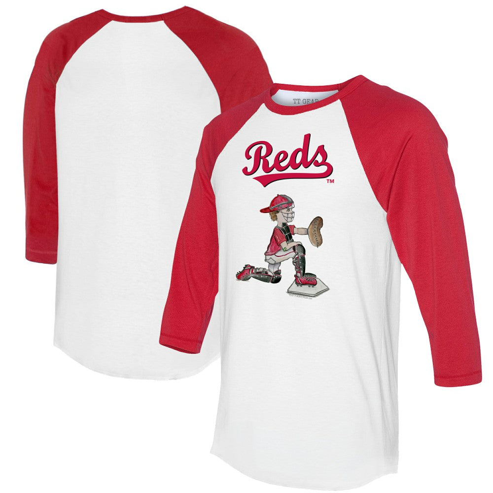 Cincinnati Reds Tiny Turnip Women's Caleb 3/4-Sleeve Raglan T-Shirt - MLB T-shirts
