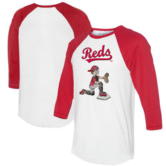 Cincinnati Reds Tiny Turnip Women's Caleb 3/4-Sleeve Raglan T-Shirt - MLB T-shirts