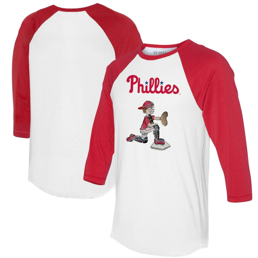 Philadelphia Phillies Tiny Turnip Women's Caleb 3/4-Sleeve Raglan T-Shirt - MLB T-shirts