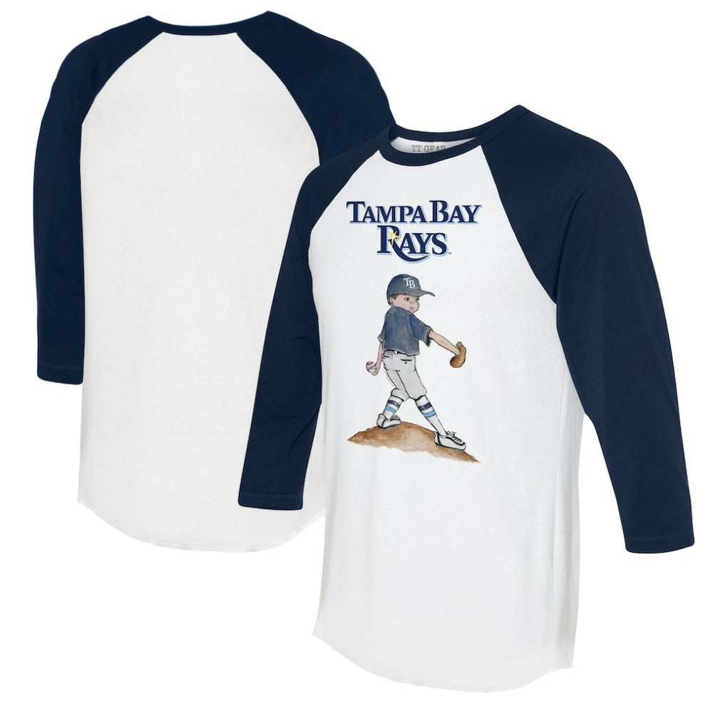 Tampa Bay Rays Tiny Turnip Women's Clemente 3/4-Sleeve Raglan T-Shirt - MLB T-shirts