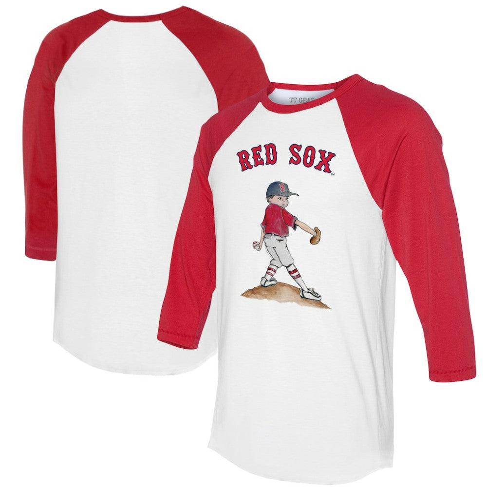 Boston Red Sox Tiny Turnip Women's Clemente 3/4-Sleeve Raglan T-Shirt - MLB T-shirts