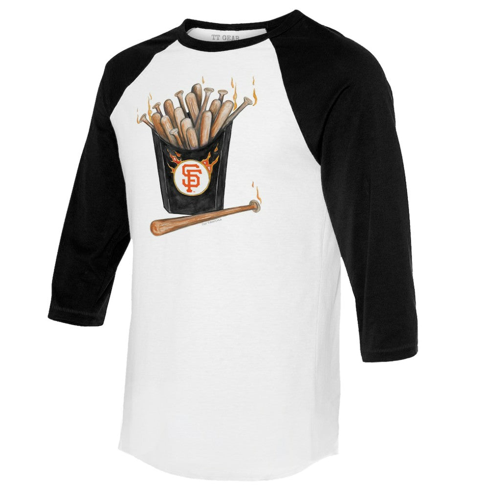 San Francisco Giants Tiny Turnip Women's Hot Bats 3/4-Sleeve Raglan T-Shirt - MLB T-shirts