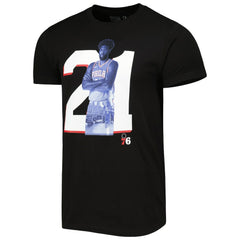 Black Joel Embiid Philadelphia 76ers Stadium Essentials Player Metro T-Shirt | NBA