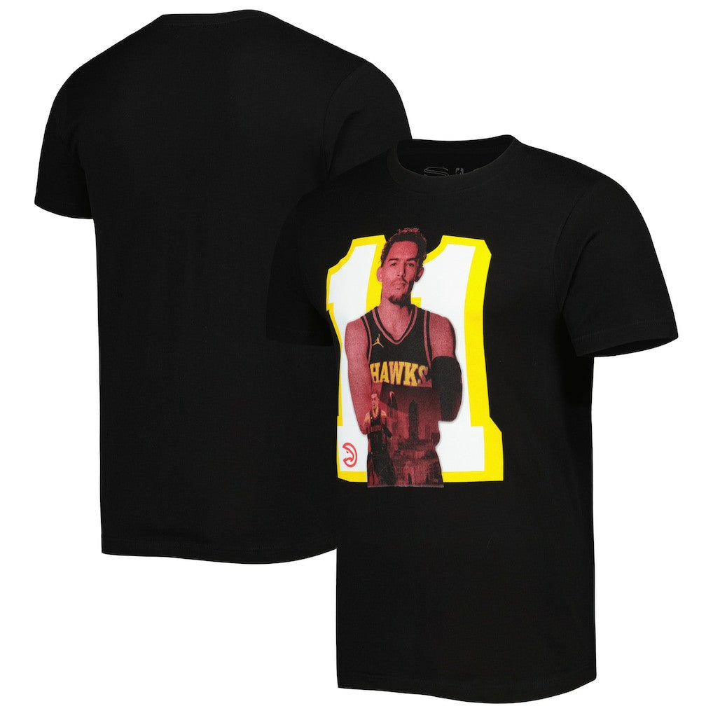 Black Trae Young Atlanta Hawks Stadium Essentials Player Metro T-Shirt | NBA
