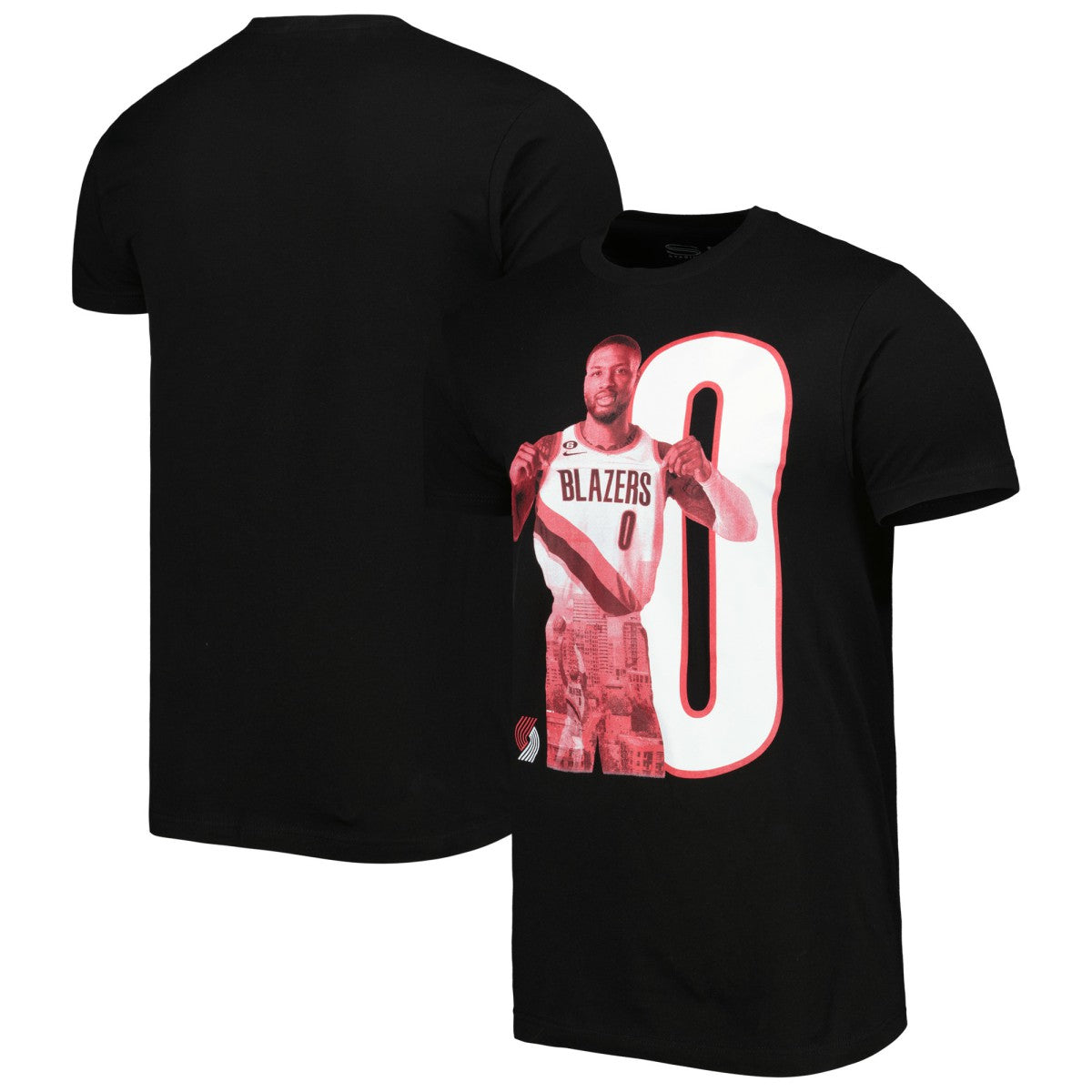 Black Damian Lillard Portland Trail Blazers Stadium Essentials Player Metro T-Shirt | NBA