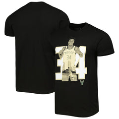 Black Giannis Antetokounmpo Milwaukee Bucks Stadium Essentials Player Metro T-Shirt | NBA