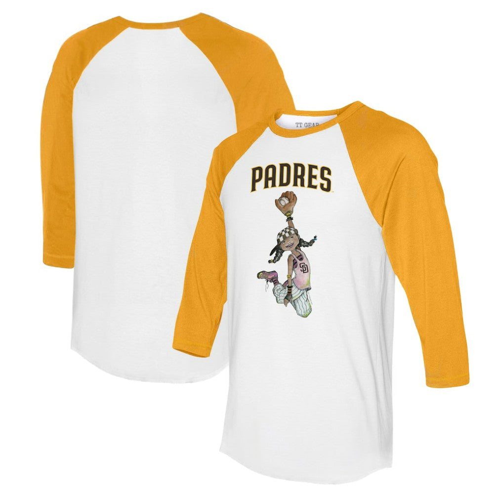 San Diego Padres Tiny Turnip Women's Jada 3/4-Sleeve Raglan T-Shirt - MLB T-shirts