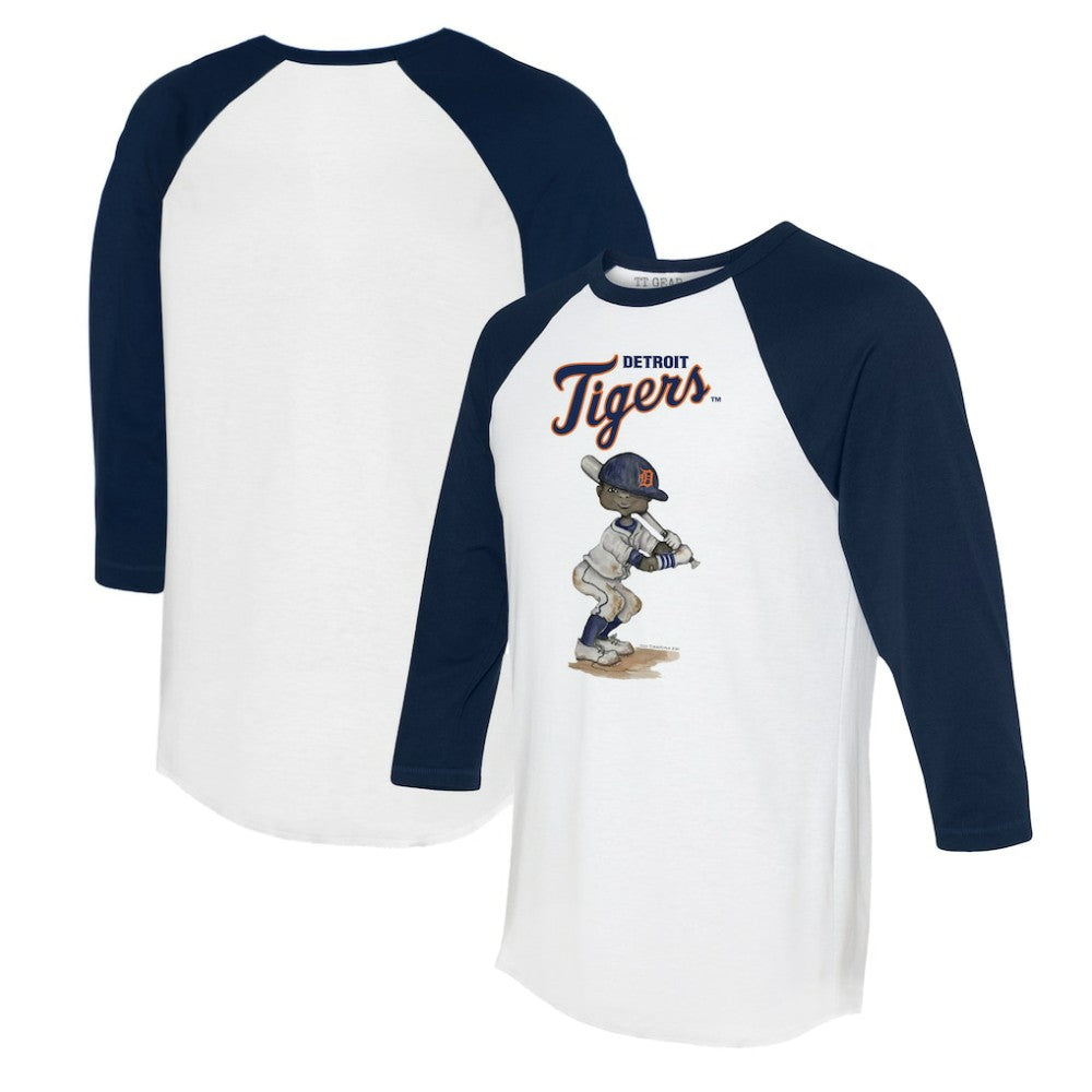 Detroit Tigers Tiny Turnip Women's James 3/4-Sleeve Raglan T-Shirt - MLB T-shirts