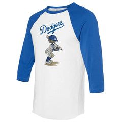 Los Angeles Dodgers Tiny Turnip Women's James 3/4-Sleeve Raglan T-Shirt - MLB T-shirts
