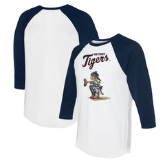 Detroit Tigers Tiny Turnip Women's Kate 3/4-Sleeve Raglan T-Shirt - MLB T-shirts