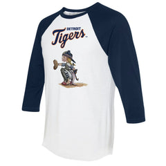 Detroit Tigers Tiny Turnip Women's Kate 3/4-Sleeve Raglan T-Shirt - MLB T-shirts