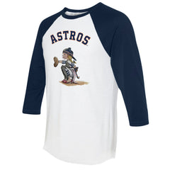 Houston Astros Tiny Turnip Women's Kate 3/4-Sleeve Raglan T-Shirt - MLB T-shirts
