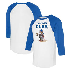 Chicago Cubs Tiny Turnip Women's Kate 3/4-Sleeve Raglan T-Shirt - MLB T-shirts