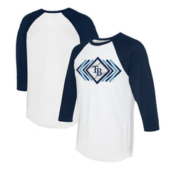 Tampa Bay Rays Tiny Turnip Women's Prism Arrows 3/4-Sleeve Raglan T-Shirt - MLB T-shirts