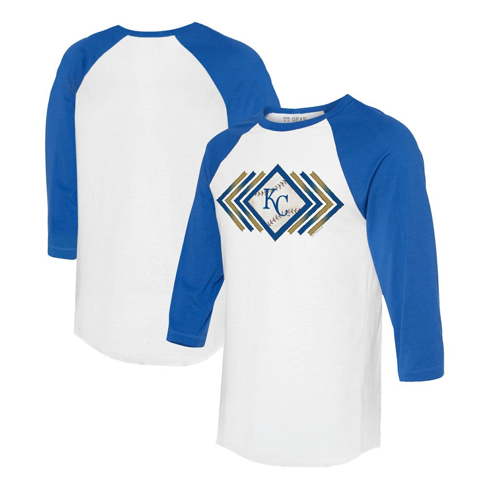Kansas City Royals Tiny Turnip Women's Prism Arrows 3/4-Sleeve Raglan T-Shirt - MLB T-shirts