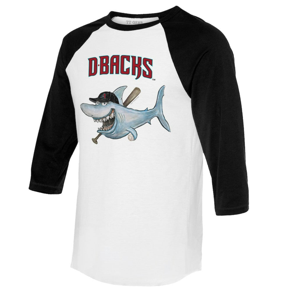 Arizona Diamondbacks Tiny Turnip Women's Shark 3/4-Sleeve Raglan T-Shirt - MLB T-shirts