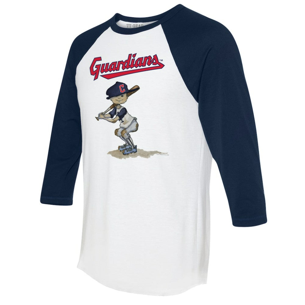 Cleveland Guardians Tiny Turnip Women's Slugger 3/4-Sleeve Raglan T-Shirt - MLB T-shirts