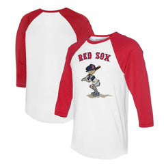 Boston Red Sox Tiny Turnip Women's Slugger 3/4-Sleeve Raglan T-Shirt - MLB T-shirts