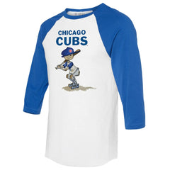 Chicago Cubs Tiny Turnip Women's Slugger 3/4-Sleeve Raglan T-Shirt - MLB T-shirts